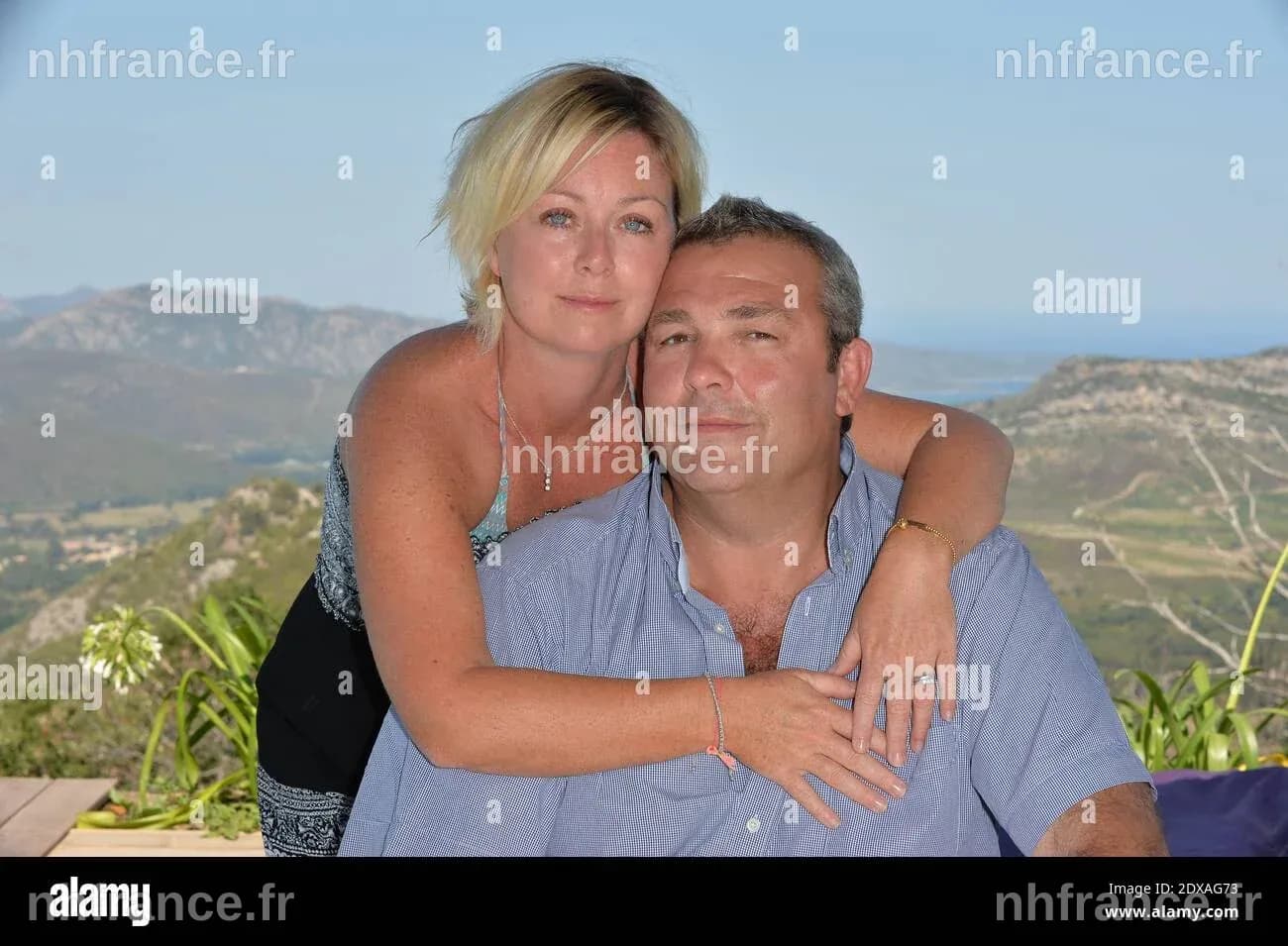 Laurent Gamelon avec son épouse