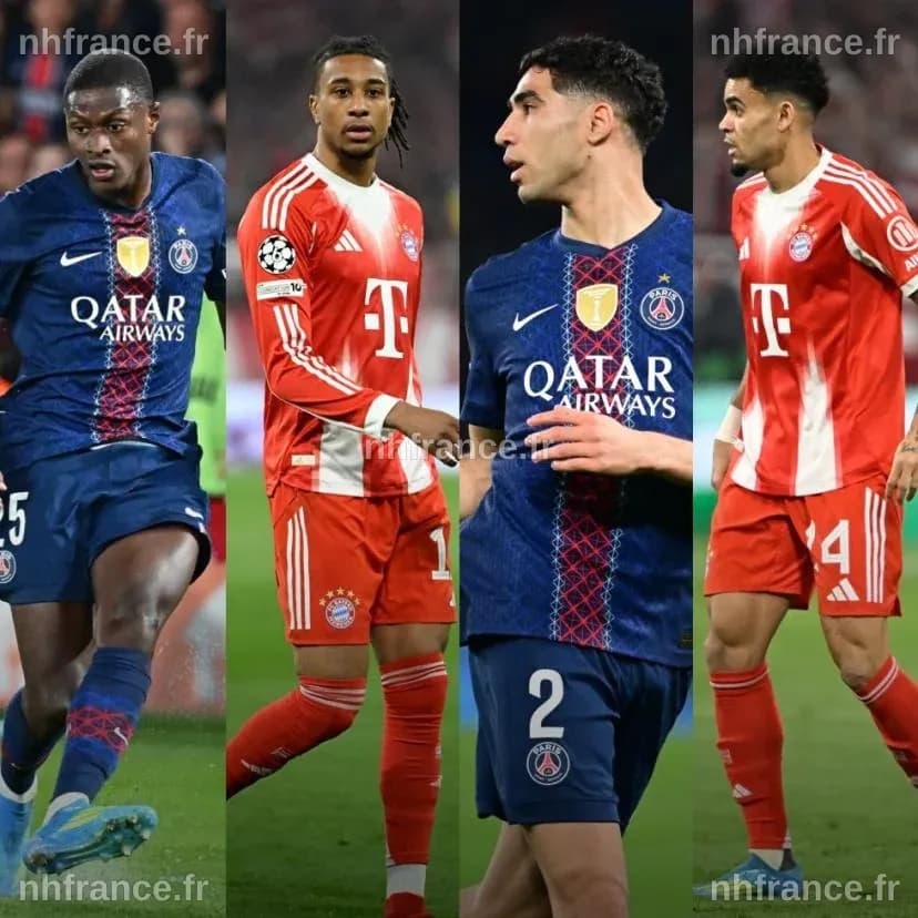 Nuno Mendes-Olise d'un côté, Hakimi-Luis Diaz de l'autre, les duels de luxe de PSG-Bayern - L'Équipe