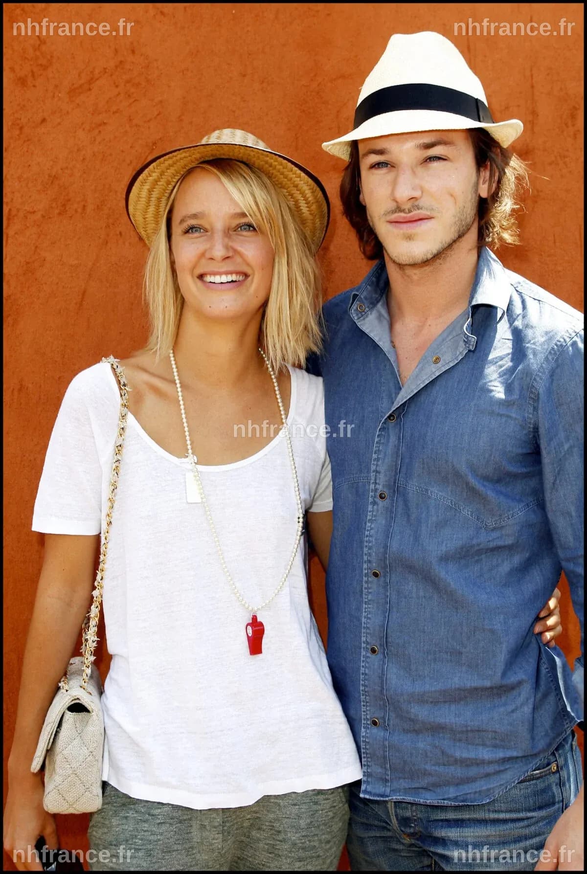 Jordane Crantelle avec Gaspard Ulliel à Roland-Garros.