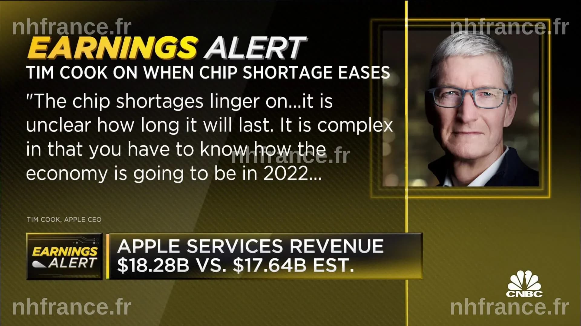 Tim Cook quitte ses fonctions, Apple enregistre des ventes record mais fait face à une pénurie de puces