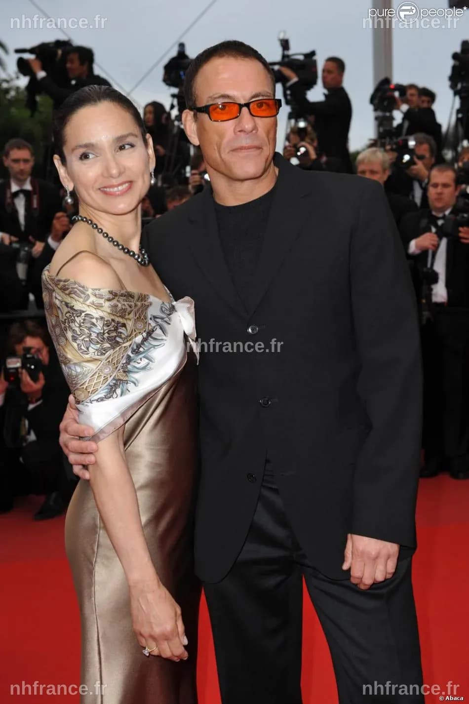 Jean-Claude Van Damme et Gladys Portugues
