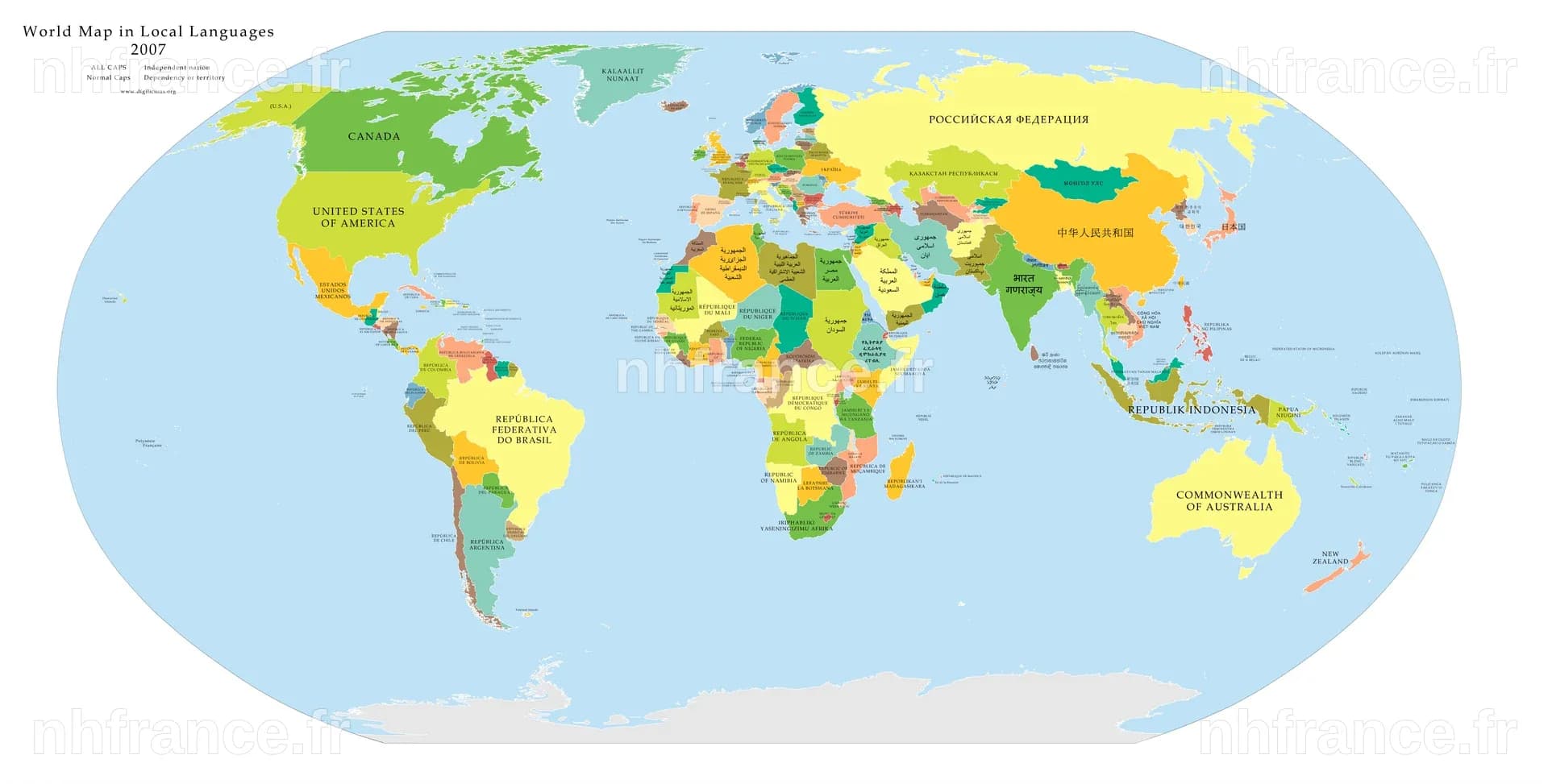 Carte du monde